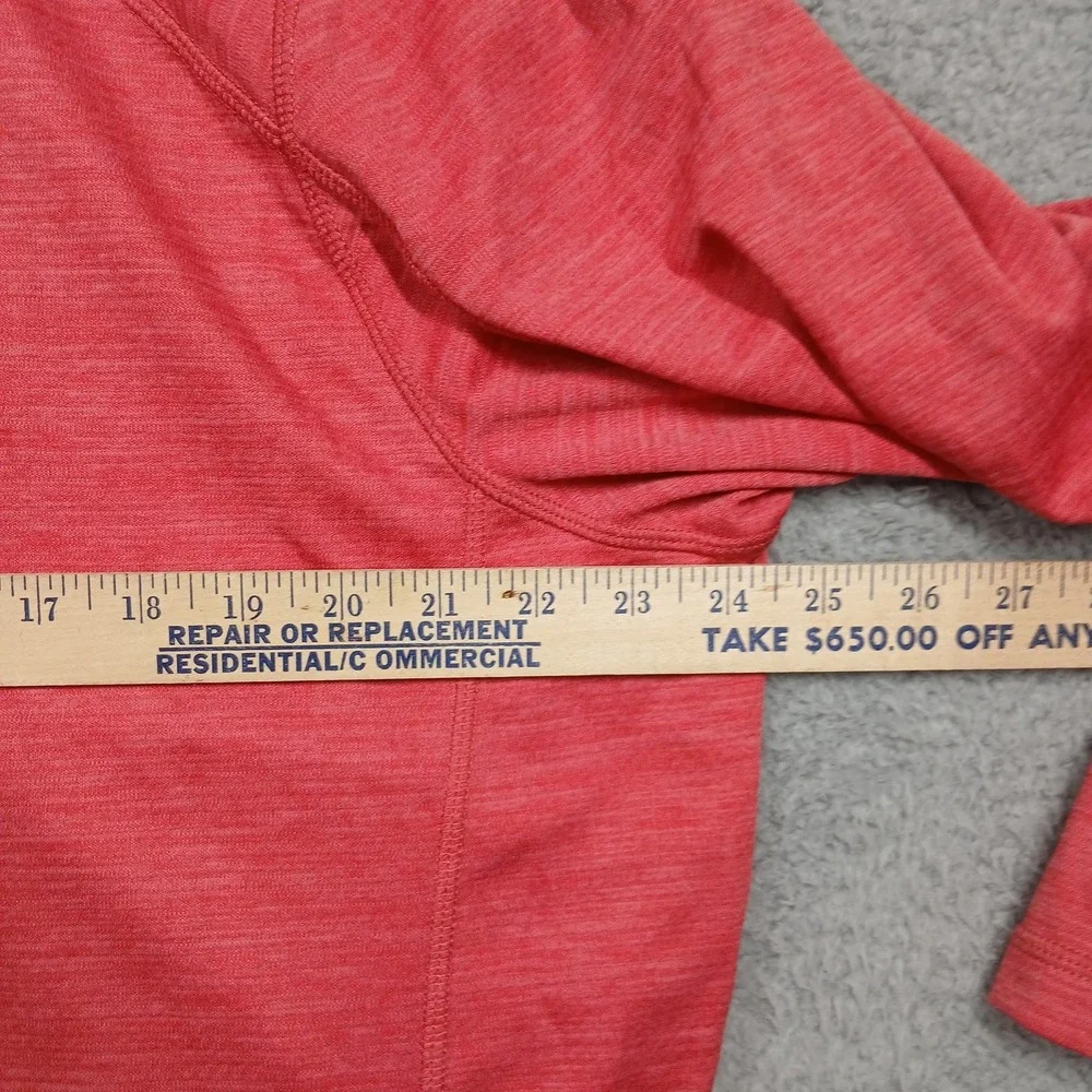 Vineyard Vines Pullover Mens XL Red Quarter Zip Long‎ Sleeve Polyester Outdoor